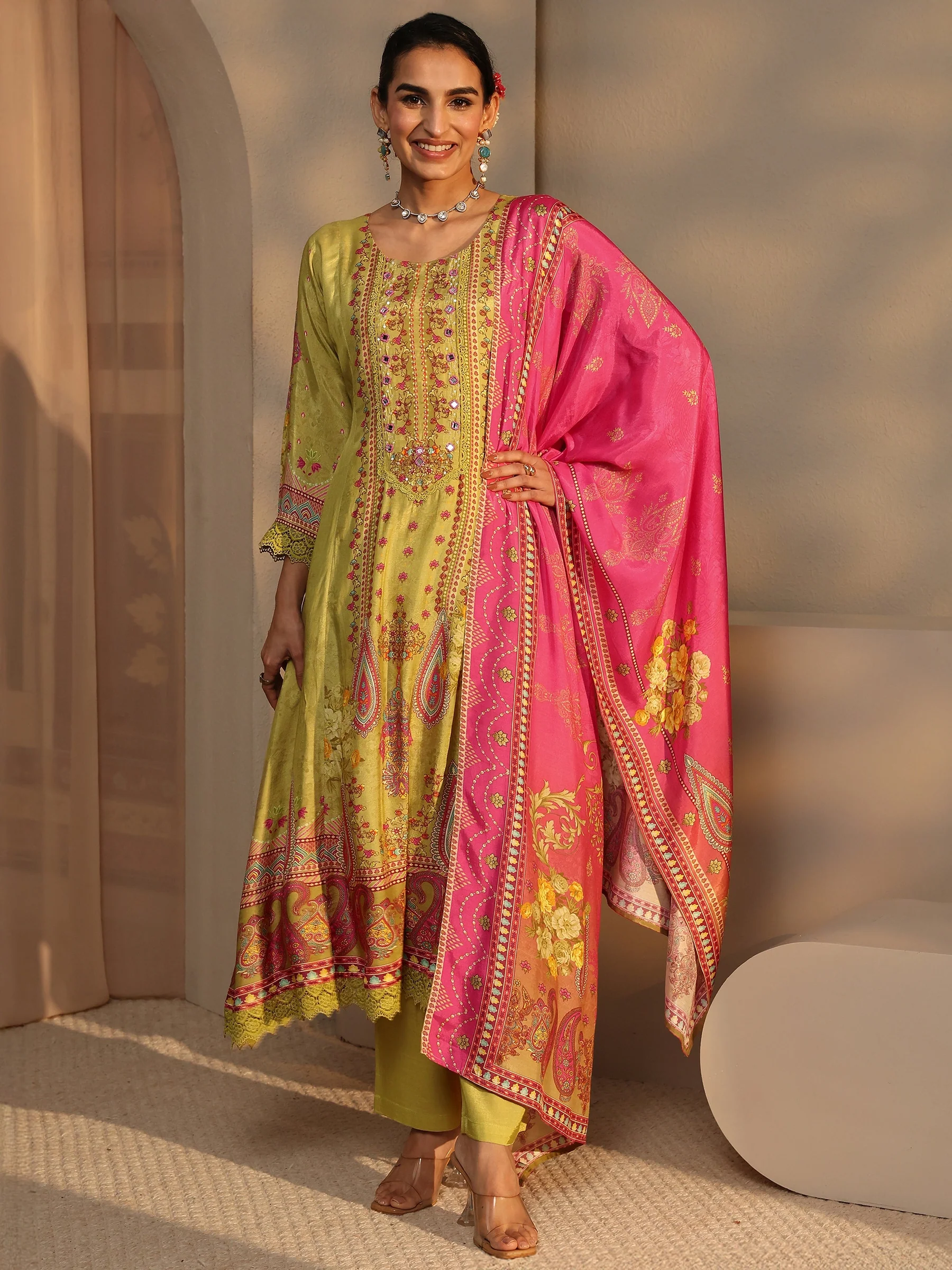 Anarkali with Palazzo Set